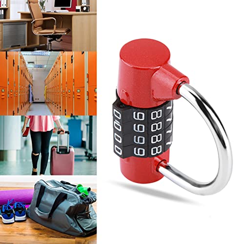 Restokki Gym Locker Lock, 4 Dial Digit Code Weatherproof Outdoor Combination Padlock - Image 4