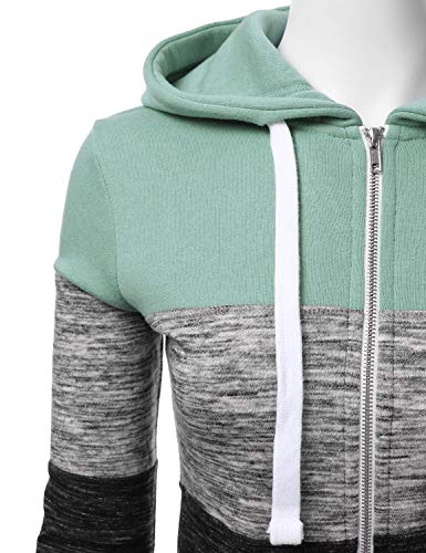 Doublju Lightweight Thin Zip-Up Hoodie Jacket For Women Girls Kids With Plus Size #TOP3