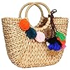 Summer-Rattan-Bag-for-Women-Straw-Hand-woven-Top-handle-Handbag-Beach-Sea-Straw-Rattan-Tote-Clutch-Bags Summer Rattan Bag for Women Straw Hand-woven Top-handle Handbag Beach Sea Straw Rattan Tote Clutch Bags