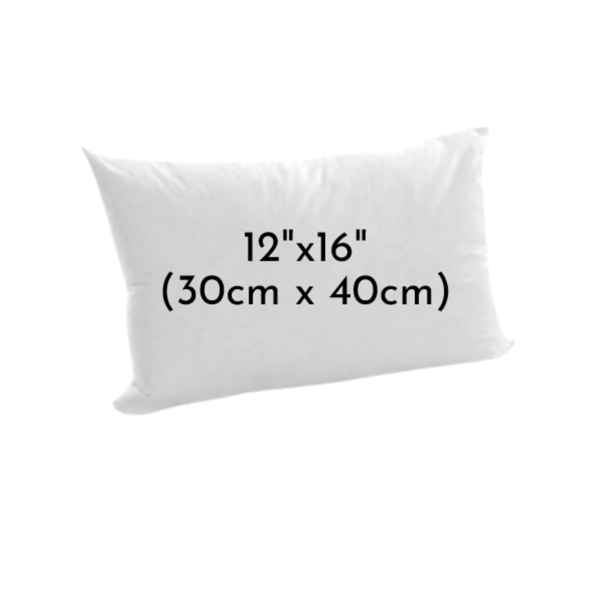 Arlinens White Extra Filled Oblong/Rectangular Hollowfiber Cushion Pads Anti-Allergy Cushions Pads-Inners-Insert Fillers Scatters For Sofa, Bed & Couch In 12X18,12X20,14X18,14X20,16X20,16X24 (12X16)