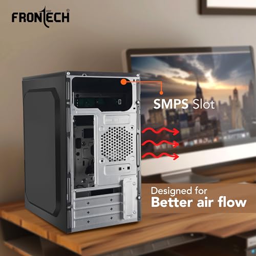 FRONTECH Mystic Silver Series Cabinet/Computer Case with HD Audio | ATX/Mini ATX Compatible | 2 Front USB - 2.0 | Ideal for Home/Office/Gaming... - Image 5