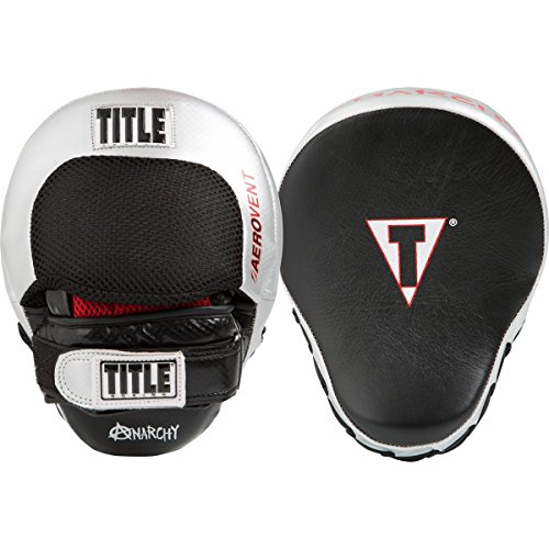 Title Boxing Aerovent Anarchy Punch Mits, Black/Silver