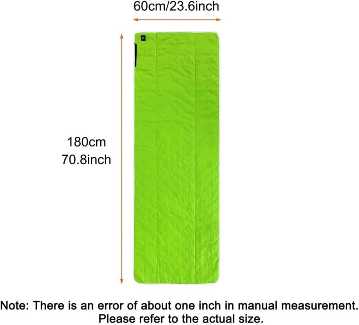 USB Heated Sleeping Bag Pad Camping Heated Blanket with 3 Heating Zones Cold Weather Heated Sleeping Bag Liner for Home Office Car Camping Fishing