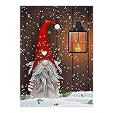 Hunpta @ DIY Diamant malerei Kits für Erwachsene & Kinder, Weihnachten Wichtel Muster 5D Diamond Painting Runde Strass Kunst Bilder Home Wand Decor Kreatives Geschenk 30x45cm