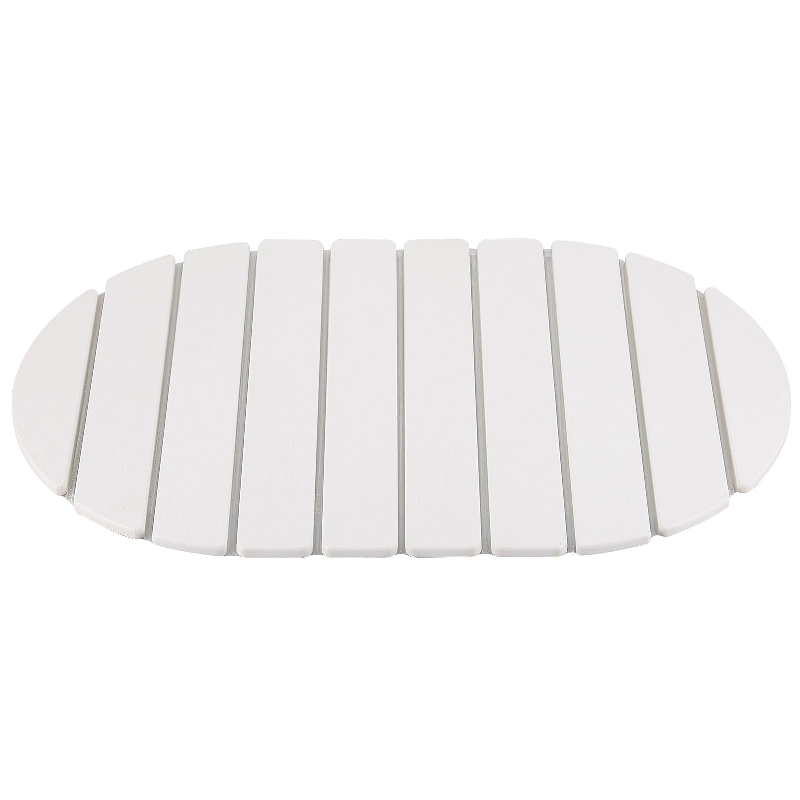 Hemobllo Tapis Égouttoir Pliable en Diatomite Blanc pour Plan de Travail Cuisine, Facile à Entretenir, Séchage de Vaisselle Rangement D'ustensiles