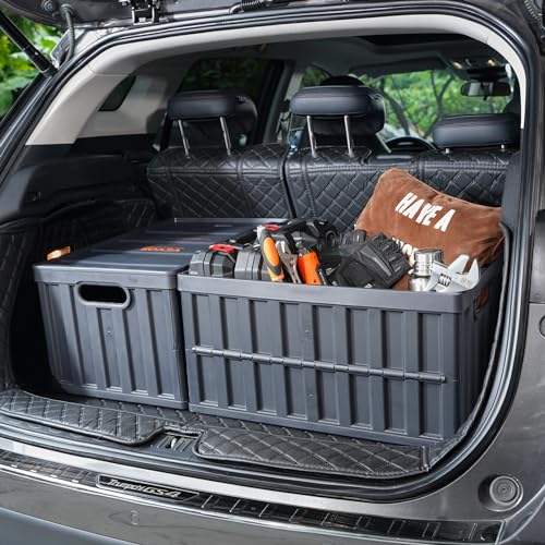 VEVOR 3er-Set 65L Profi Klappbox aus PP Transportbox mit Deckel Faltbarer Aufbewahrungsbox mit Handgriff Stapelbare Kisten Storage Box Faltboxen Stapelboxen für Aufbewahrung & Transport