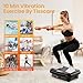 TISSCARE Vibration Plate Exercise Machine, 400Lbs Capacity, 99 Speed Levels with Remote, Home Fitness Equipment for Lymphatic Drainage, Weight Loss and Body Toning