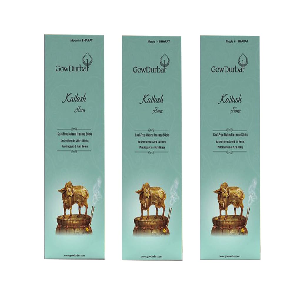 GOW DURBAR Kailash Flora Fragrance Incense Sticks Agarbatti Pack of 3