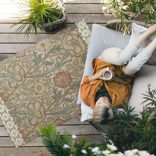 Tapis d'extérieur résistant à la décoloration et imperméable en PVC rose