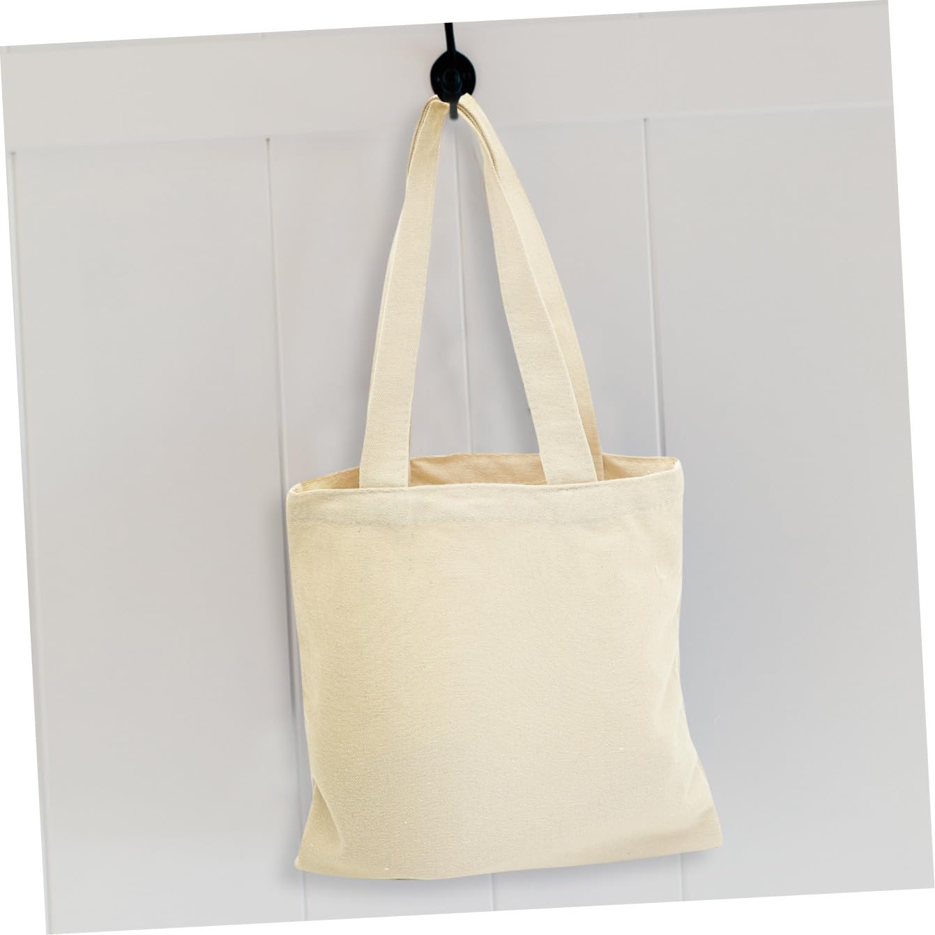 LIFKOME 12 Stück Leere Canvas Taschen Für Kleinkinder Großes Fassungsvermögen Tragetasche Einkaufstasche Aus Canvas Leere Aufbewahrungstasche Bastel Blanko Taschen Einfarbige