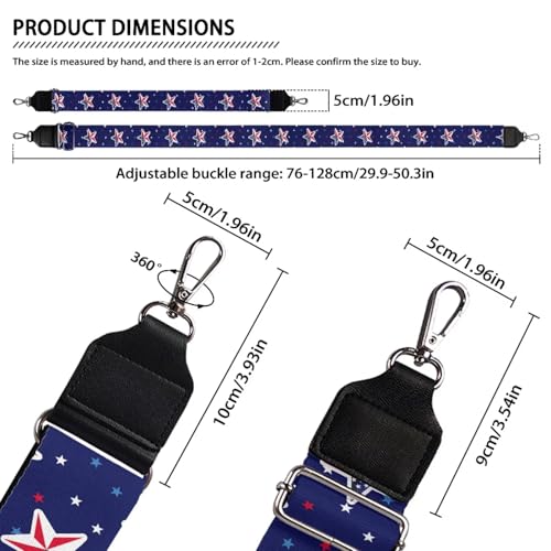 Image of Adjustable Purse Strap Replacement, Wide Shoulder Canvas Bag Strap, Crossbody Handbag Strap