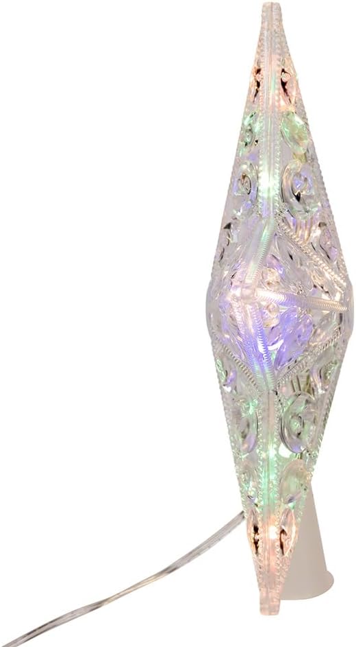 Kurt Adler 8.65" 11 Lights Dual Color LED with Color Effect Remote Control Star Treetop