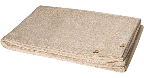 Steiner 372-6X8 Tough Guard 18-Ounce Heat Cleaned Fiberglass Welding Blanket, Tan, 6' x 8'