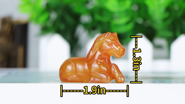 Figura de cristal caballo arcoíris para decoración miniatura 7