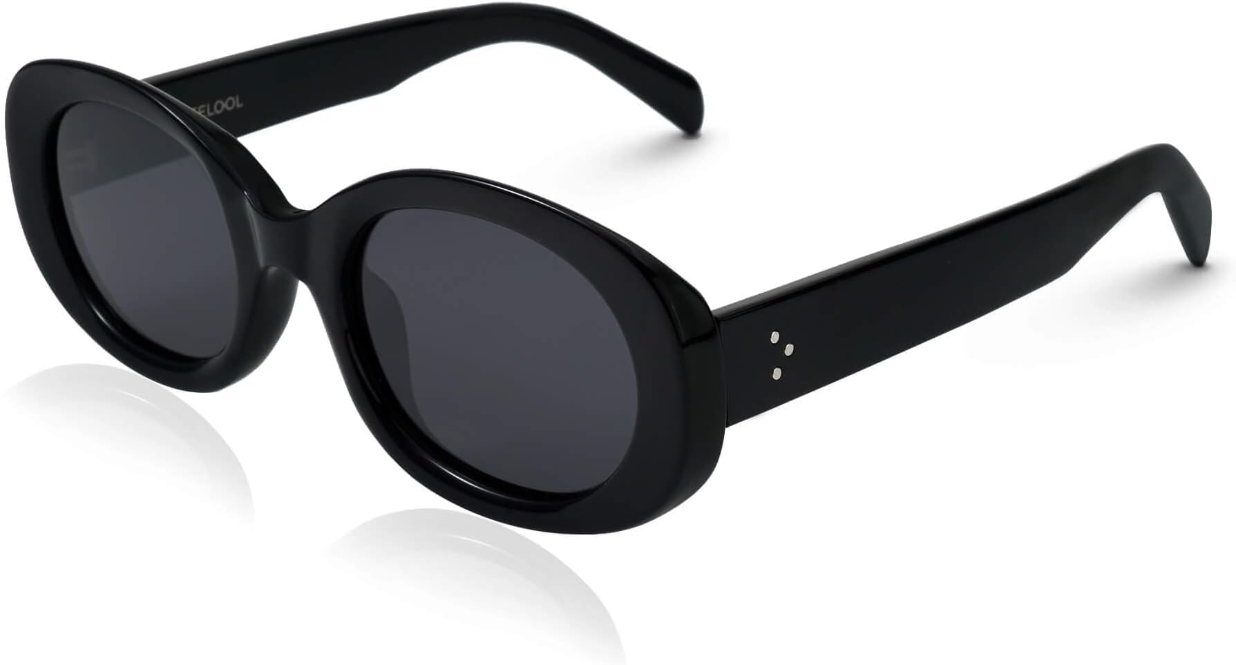 Retro Oval Sunglasses for Women Polarized UV400 Protection 90s Sunglasses Vintage Shades