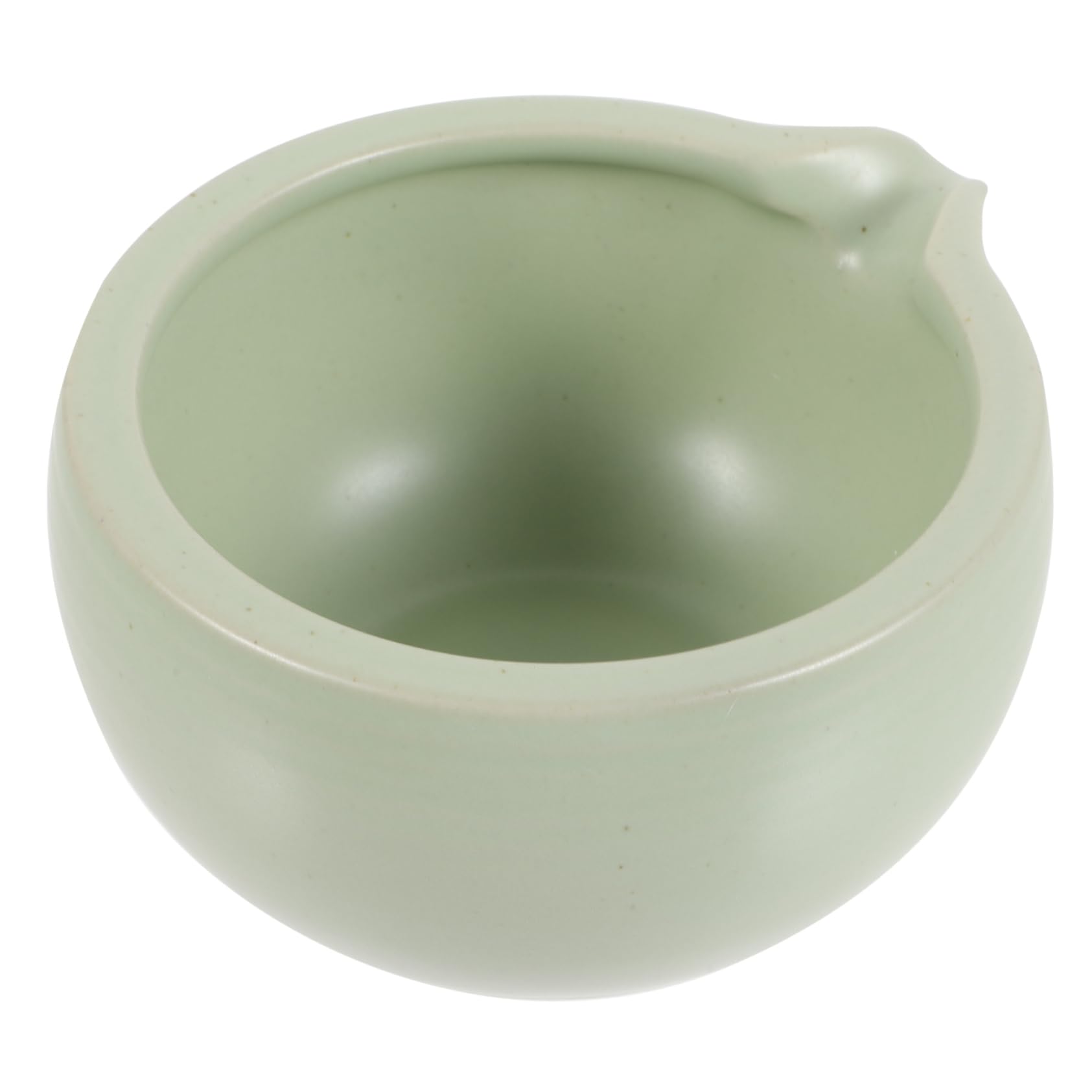 OFFSCH Ceramic Bowl with Spout Traditional Tea Cup Bowl for Tea Ceremony Design Present