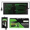 RIOGOO 10″x20.75″ Seedling Heat Mat and Thermostat Controller 68-108°F Digital Thermostat Controller IP68 Waterproof (Heated mat+Thermostat Controller)