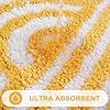 Amazon.com: Uphome Bath Mat Runner, Yellow and White Sun Extra Long ...