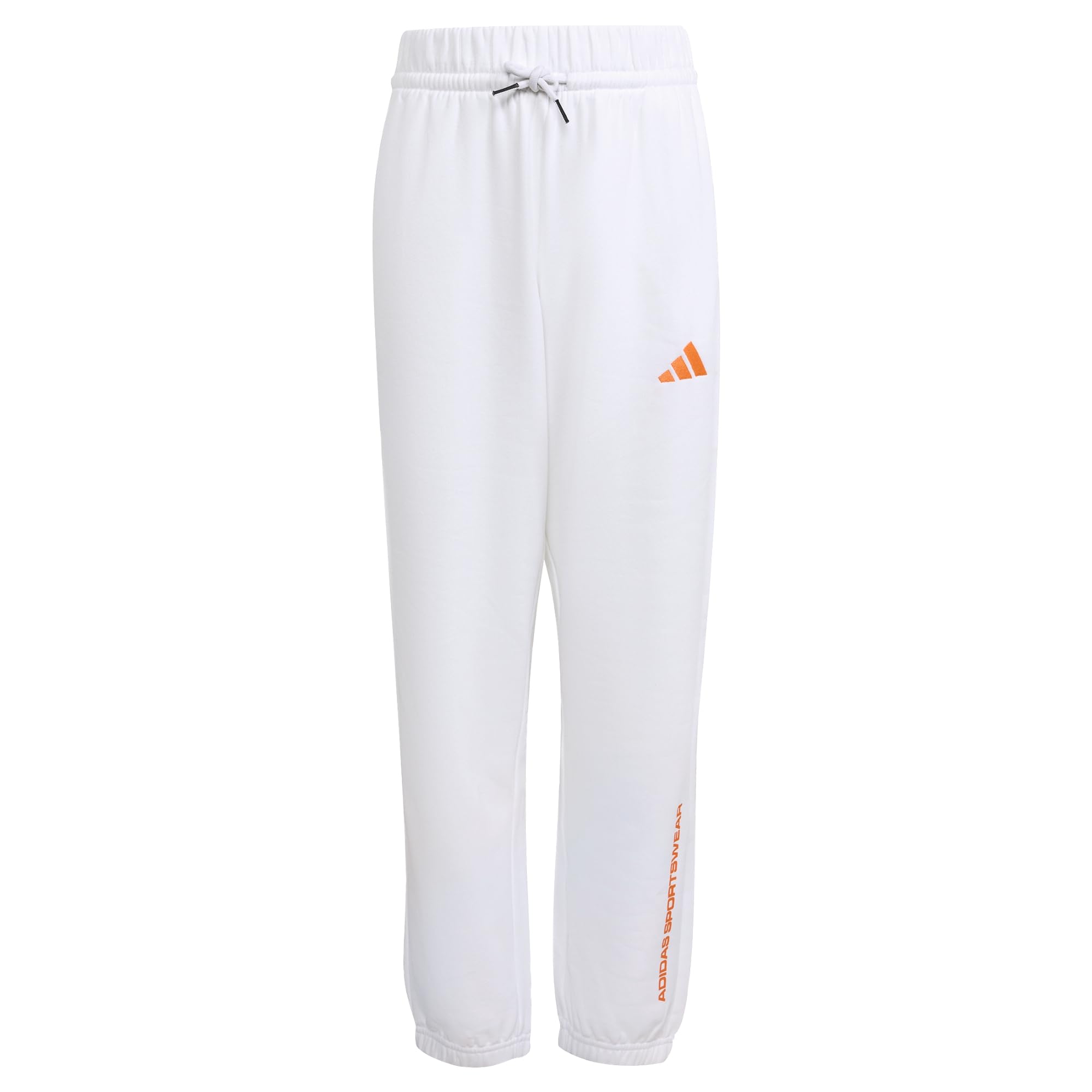 Adidas Boys White Kids' Fleece Joggers in Size 11 - 12 Years, Sports Direct