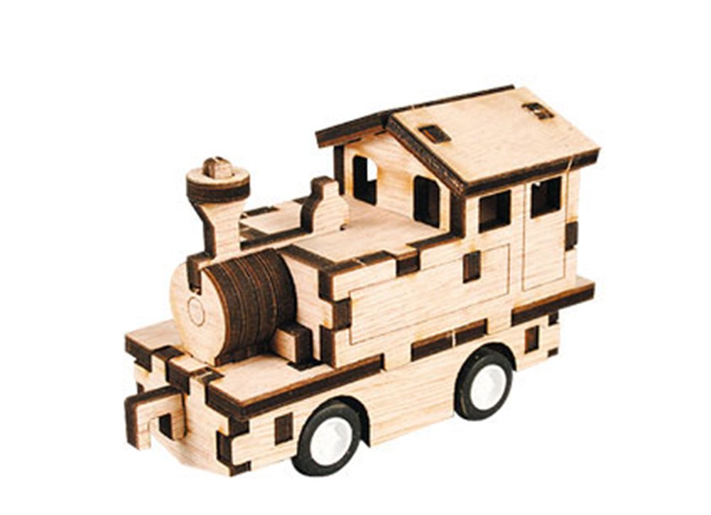 Amazon.co.jp: 木製模型キット 走れ、蒸気機関車 / YG861-28 : Hobbies