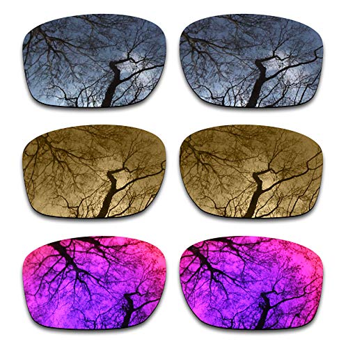 ToughAsNails 3 Pair Polarized Replacement Lenses for Oakley Sliver Pack-SBM2