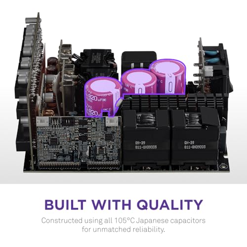 Image of NZXT C1500 Platinum ATX 3.1 | Fully Modular Low-Noise PC Gaming Power Supply | 1500 Watts | 80 Plus Platinum| Dual 12V-2x6 Connectors | Zero Fan Mode | 100% Japanese Capacitors | Black