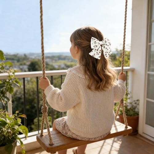 10 pinzas grandes con moño colorido para cabello miniatura 6