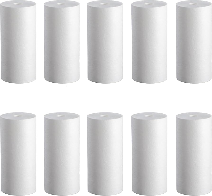 Klar Aqua Spun Filter Cartridge for Washing Machine Inlet | Sediment, Sand, Rust & Dirt Removal | Compatible with LG, Samsung, IFB, Whirlpool | Hard Water & Borewell Water Filter (Pack of 10)-image-24