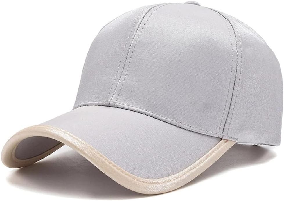Baseball Caps Letter Silk Hats Women Mens Satin Back Buckle Sun Casual Sports Sequin