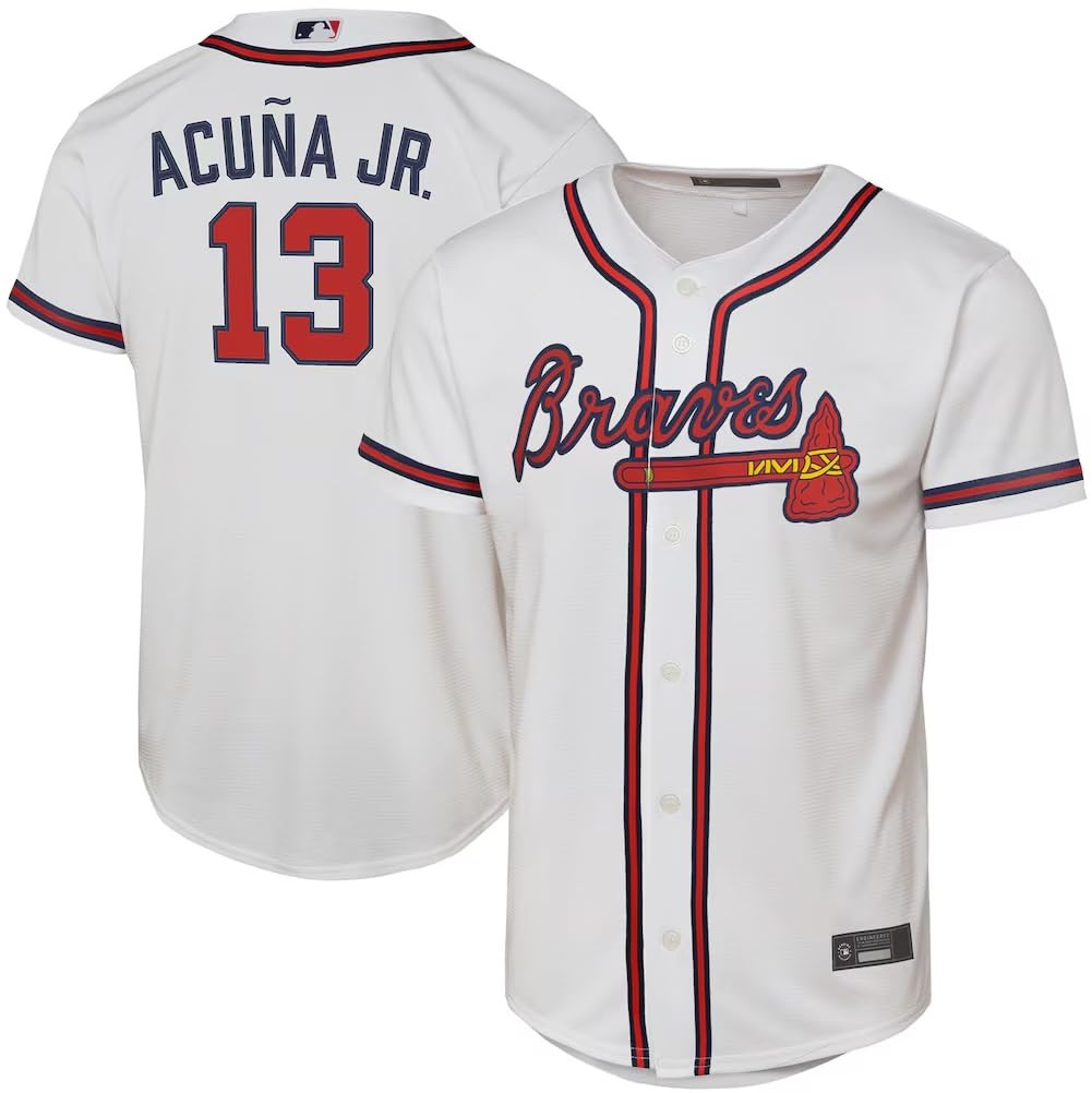 Ronald Acuna Jr. Cool Base Home Replica Jersey