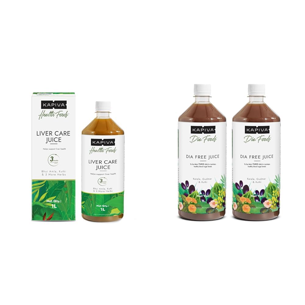 Kapiva Liver Care Juice (1L) | Anti-oxidant Rich Supplement With 5 Ayurvedic Herbs | Supports Fatty Liver Management & Detox & Dia Free Juice, 1L | Clinically Proven Diabetic care | Amla, Karela-image-12