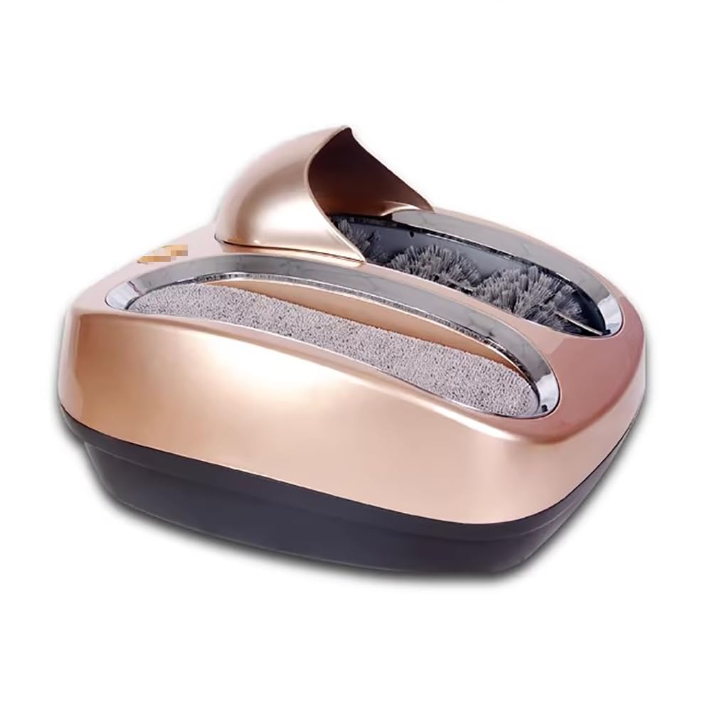 Aserzenith Champagne Intelligent Shoe Sole Cleaning Machine, Household Electric Shoe Cleaning Equipment, Automatic Sensor Shoe Polishing Machine, Shoe Polishing And Cleaning Kit