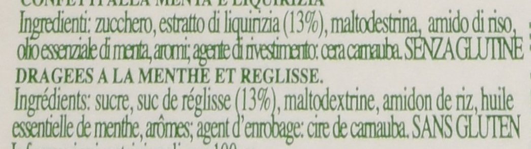 Mental Fassi Caramelle alla Menta Liquirizia - Pacco da 24 x 640 g