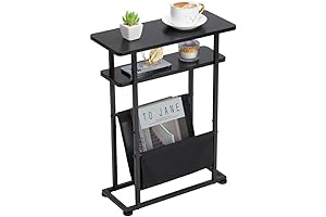 Narrow Small Square Side Table for Small Spaces