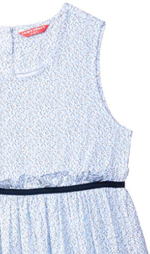 Image of Amazon Brand - Jam & Honey Cotton Girls' Dresses & Jumpsuits Knee-Length Dress (JHAW20GDRS009-7 White 2 3 4 Years)