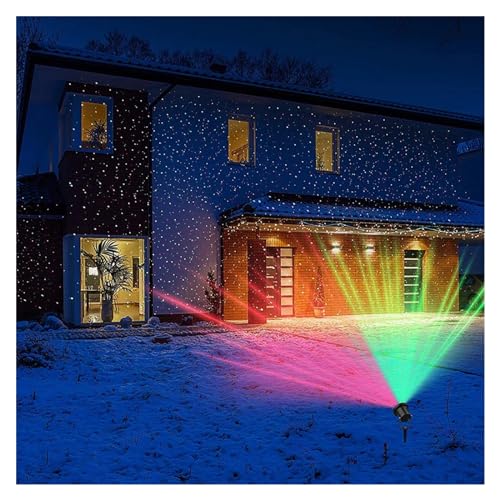 Projecteur d'Halloween extérieur LED rouge et vert pour éclairage de jardin