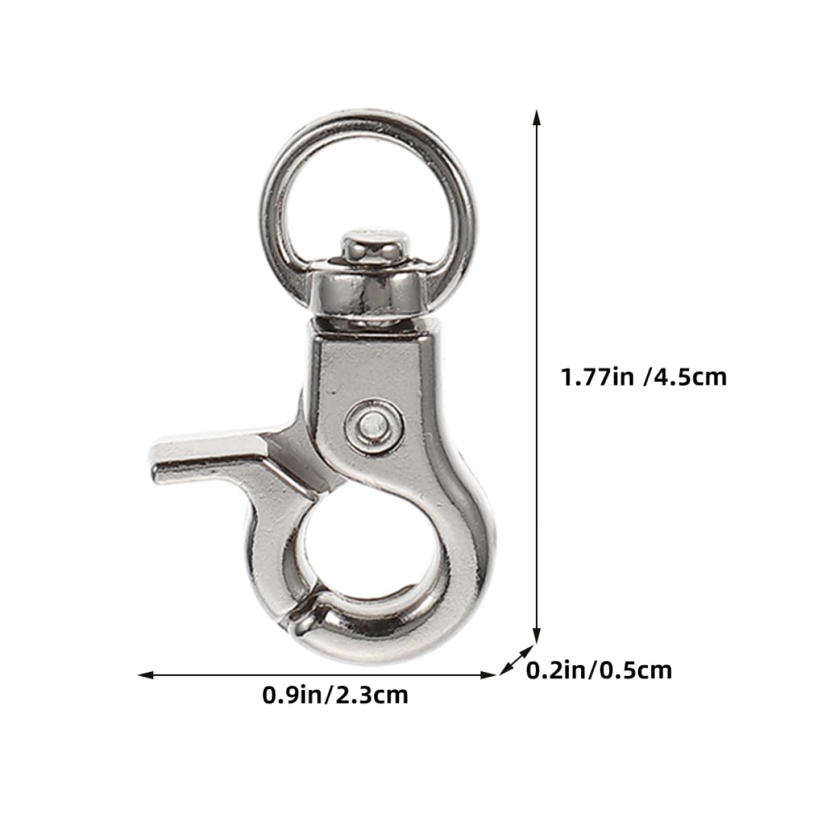 Uonlytech 10Pcs Heavy Duty Trigger Snap Hooks Swivel Clips for Bags Lanyards and Accessories Durable Connection Hooks for Easy Attachment