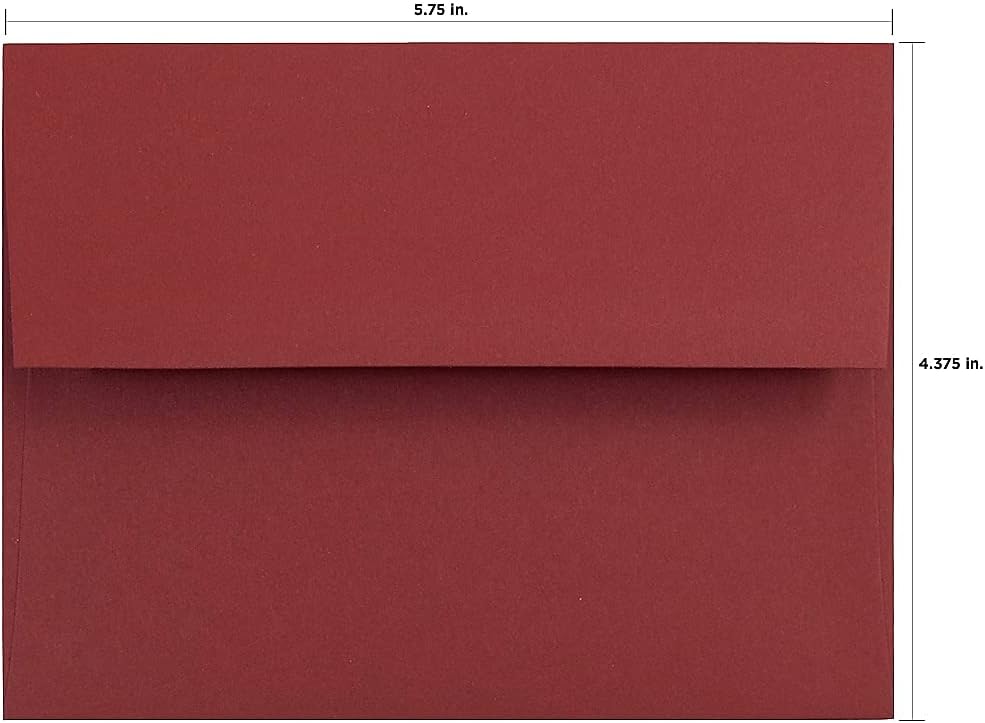 JAM PAPER A2 Premium Invitation Envelopes - 4 3/8 x 5 3/4 - Assorted Colors - 125/Pack