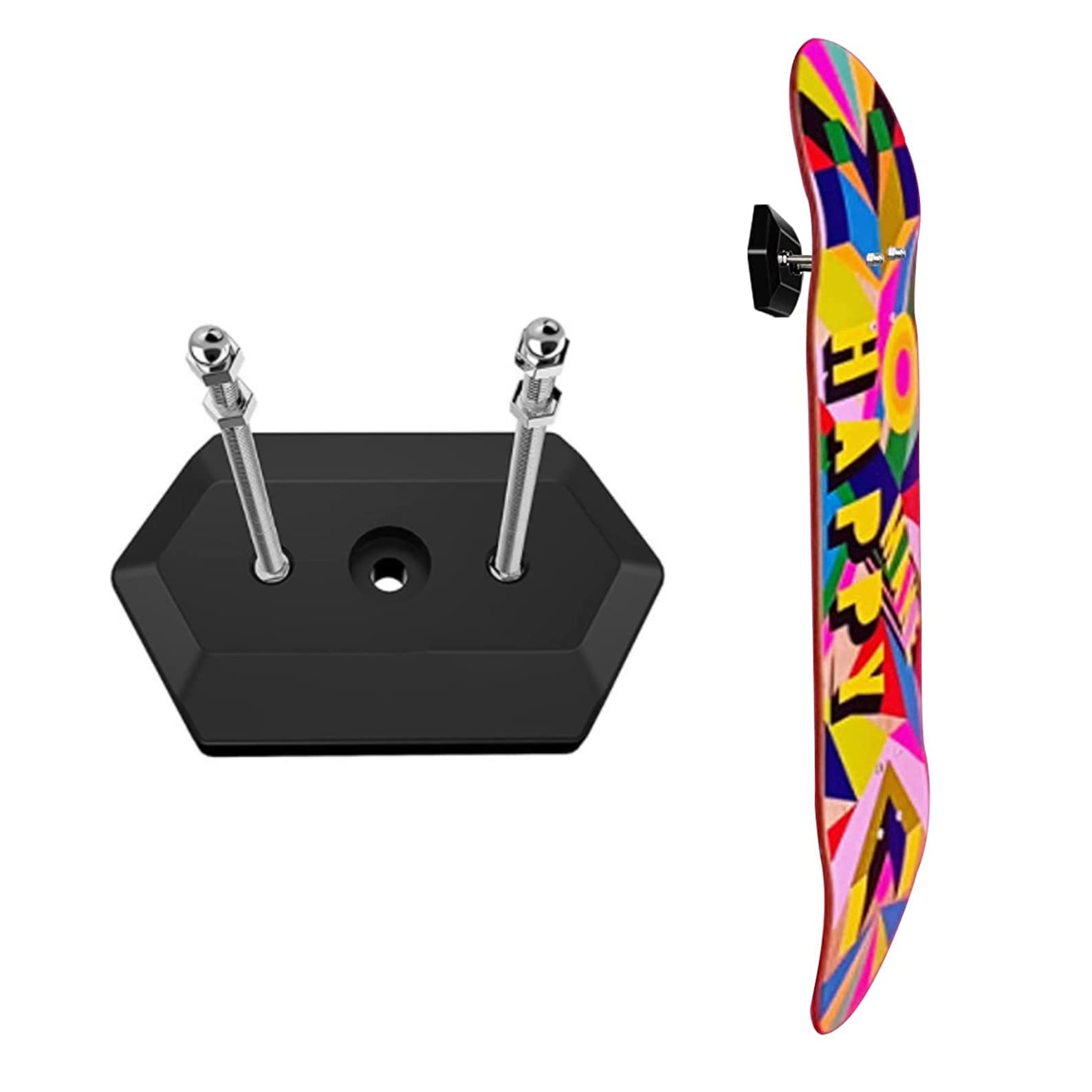 Skateboard Wall Mount Skateboard Hanger for Skateboard Deck Display and Storage, Floating Effect