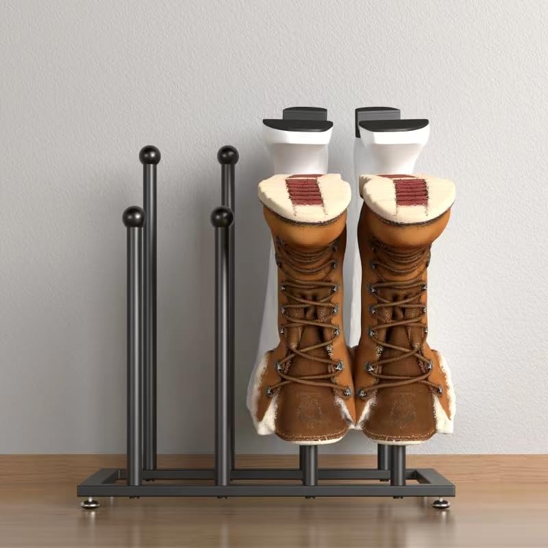SINKHANUN Boot Rack Shoe Organizer - Tall and Rain Boot Holder, Stainless Steel Entryway Closet Floor Organizer