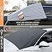MARKSIGN Universal Fit Car Windshield Cover for Ice Snow, 63''x102'' Heavy Duty Windshield Sun Shade with Mirror Covers and Anti-Theft Tuck-in Flaps for Car SUV, Original Design Patent Pending