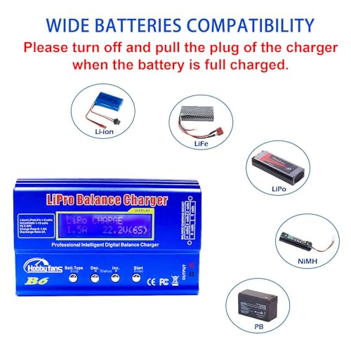 Hobby Fans B6 Mini Professional Balance Charger/Discharger With Power Supply For 1S-6S Lipo Lilon Life Nicd Nimh Pb Rc Battery thumb #1