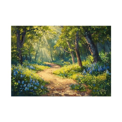 Tableau forêt de soleil WODJEM insuffle la sérénité dans votre maison