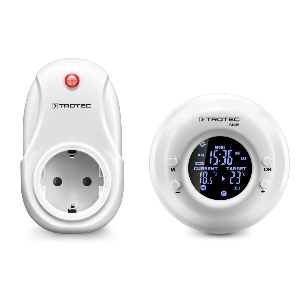 TROTEC Branchez Thermostat BN35 Blanc ZigBee Style Moderne Contrôle à Distance