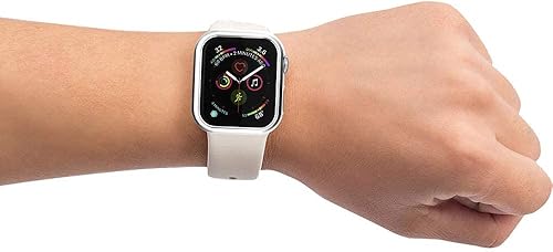 Miniatura 7 de HANKN Funda para Apple Watch Series 9 8 7 1.614 in  Series 4 5 6 SE 1.575 in, TPU suave chapado a prueba de golpes Iwatch Shell Cover Bumper sin
