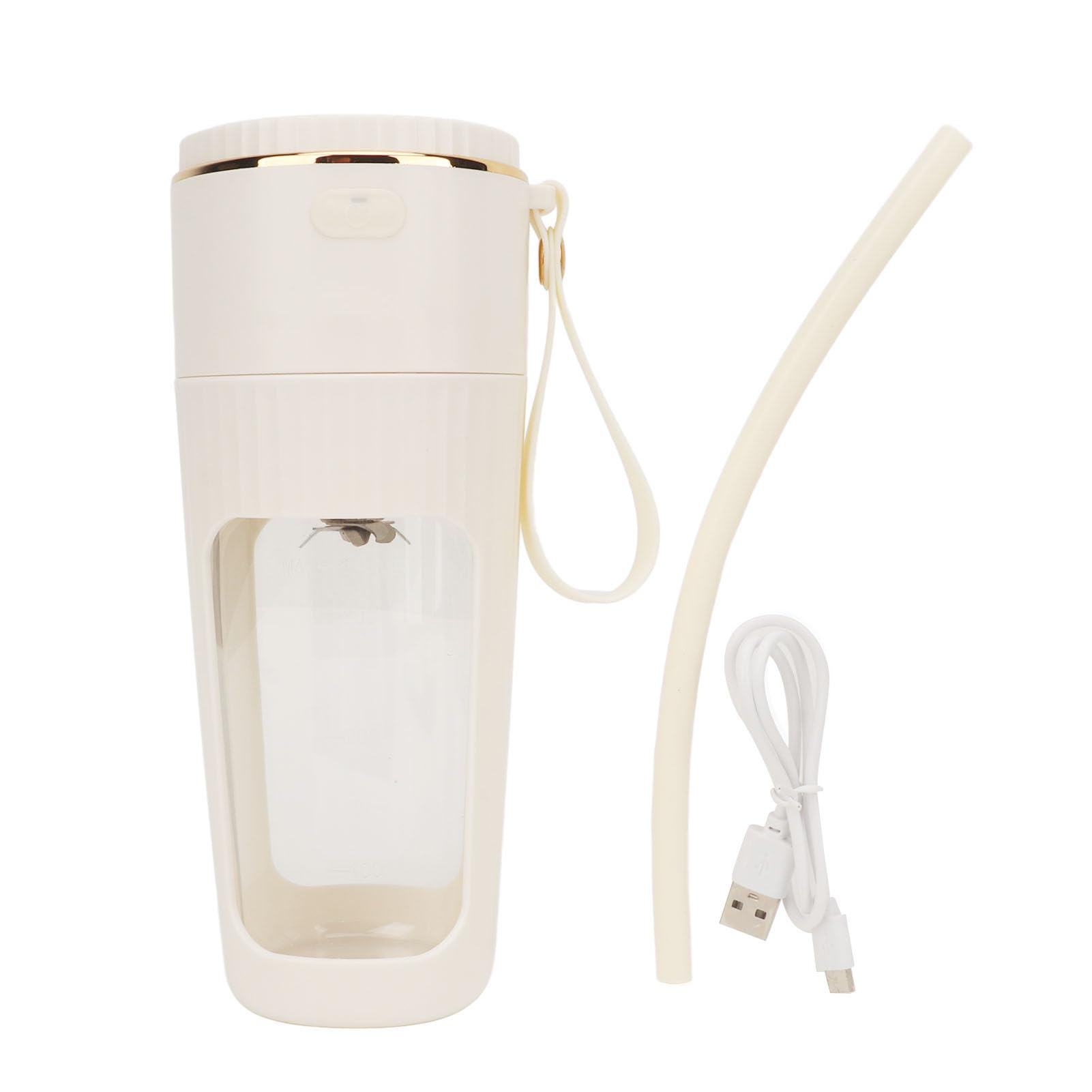 FTVOGUE Mini Frullatore Portatile, Spremiagrumi Ricaricabile da 340 Ml | USB-C Ricaricabile, capacità 20,4 Oz, Materiale PC, Batteria da 1500 MAh, per Frullati, Frullati Proteici, Alimenti per