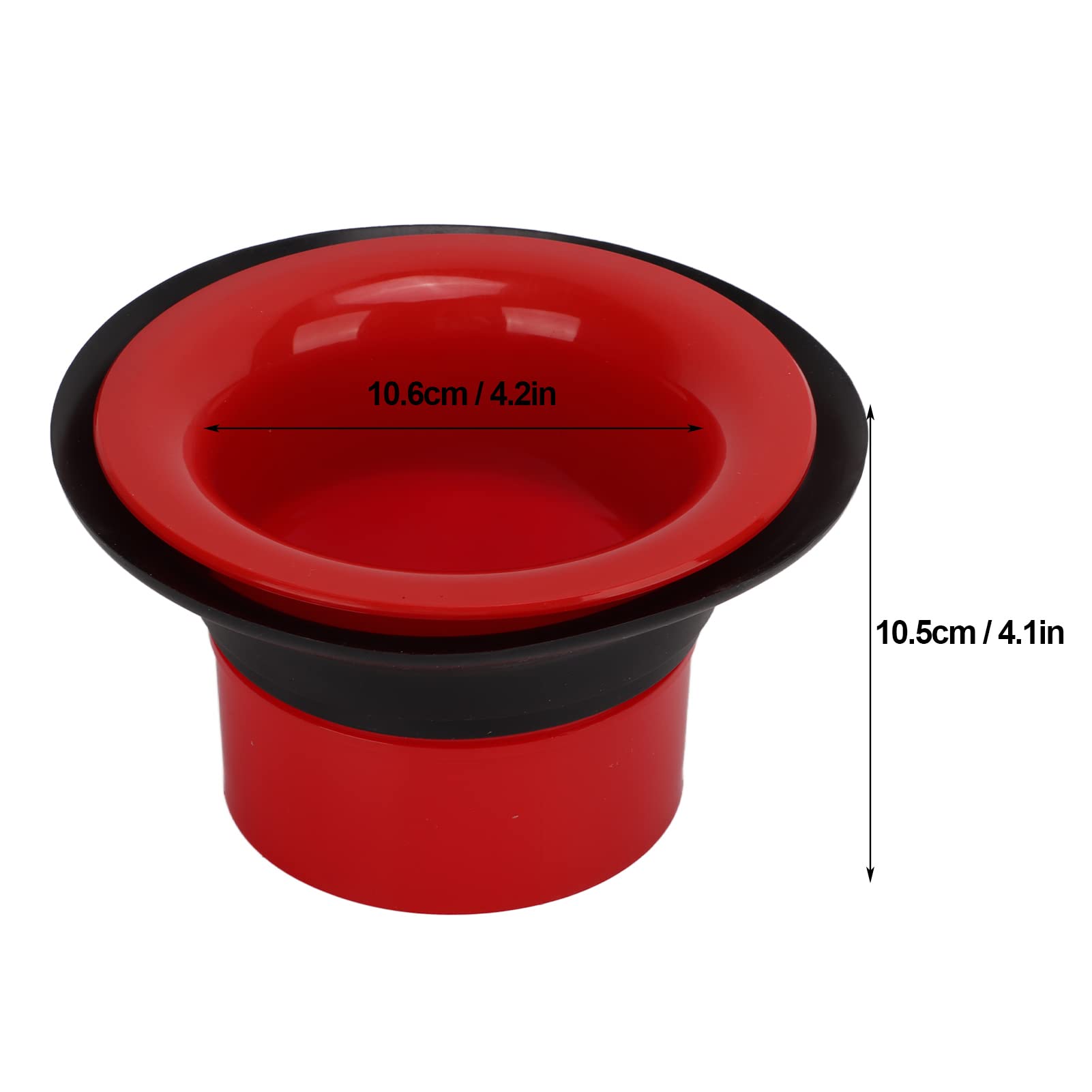 Potenziatore per Grancassa, Potenziatore per Batteria con Protezione, Amplificatore per Grancassa in Gomma ABS, Accessori per Potenziamento Kit Batteria(Rosso)