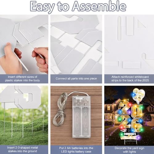 Class of 2026 Graduation Yard Sign - Waterproof Outdoor Decor - Image 7