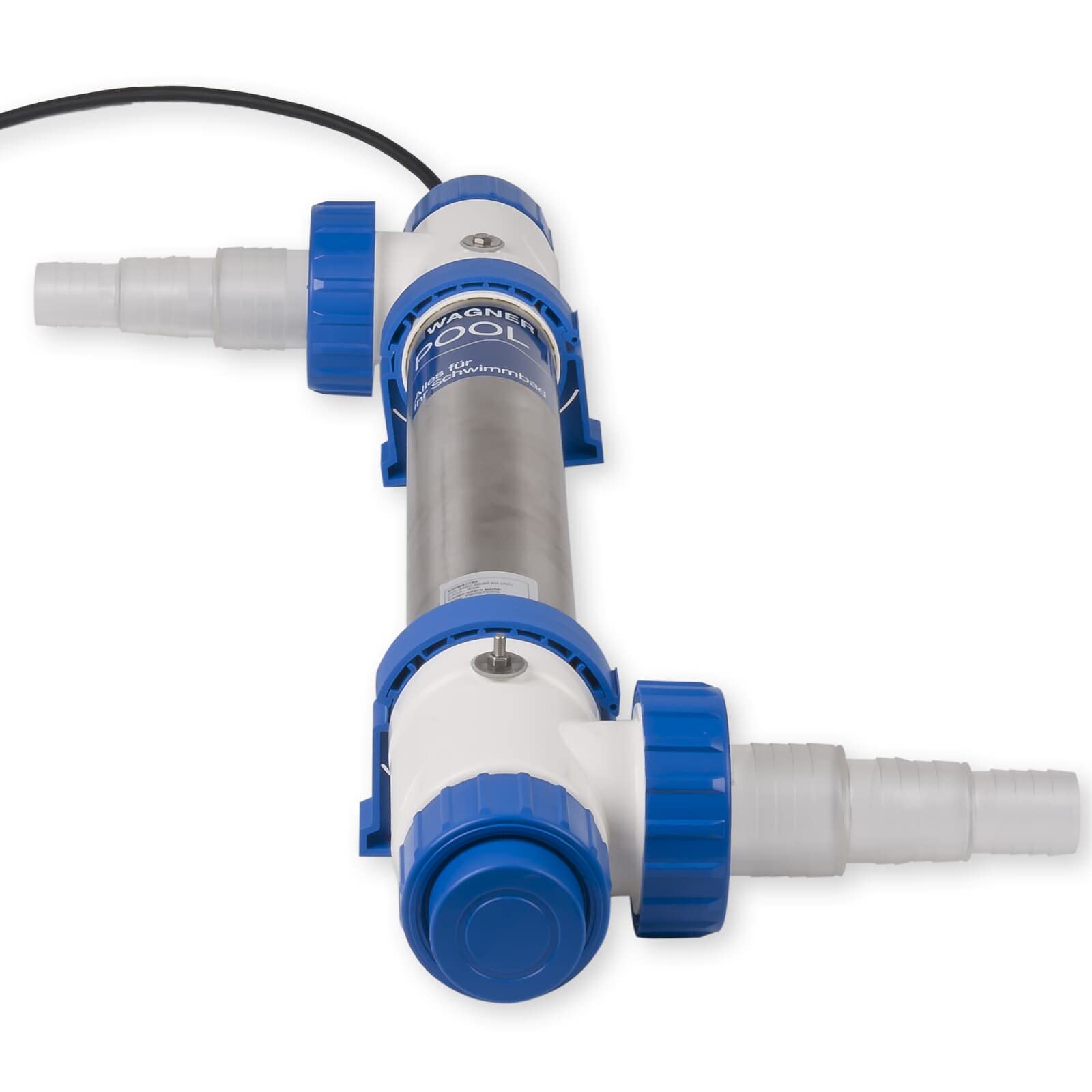 Wagner Pool UV-C Klärer 75 Watt mit Timer - UVC Desinfektion für klares Wasser bei Schwimmbecken bis zu 75.000 Liter