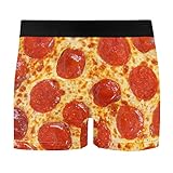 FORMRS Men's Underwear Original Pepperoni Pizza Men Boxer Briefs Comfort Soft Boxer Briefs, X-Large